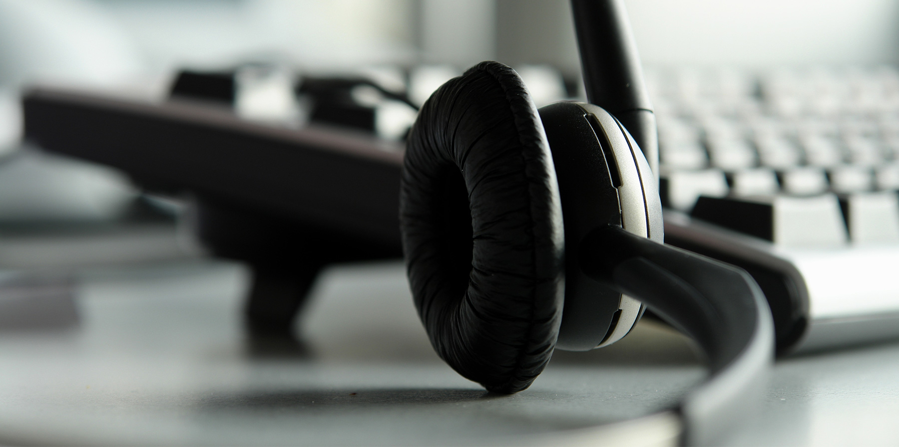 Headphones and keyboard
